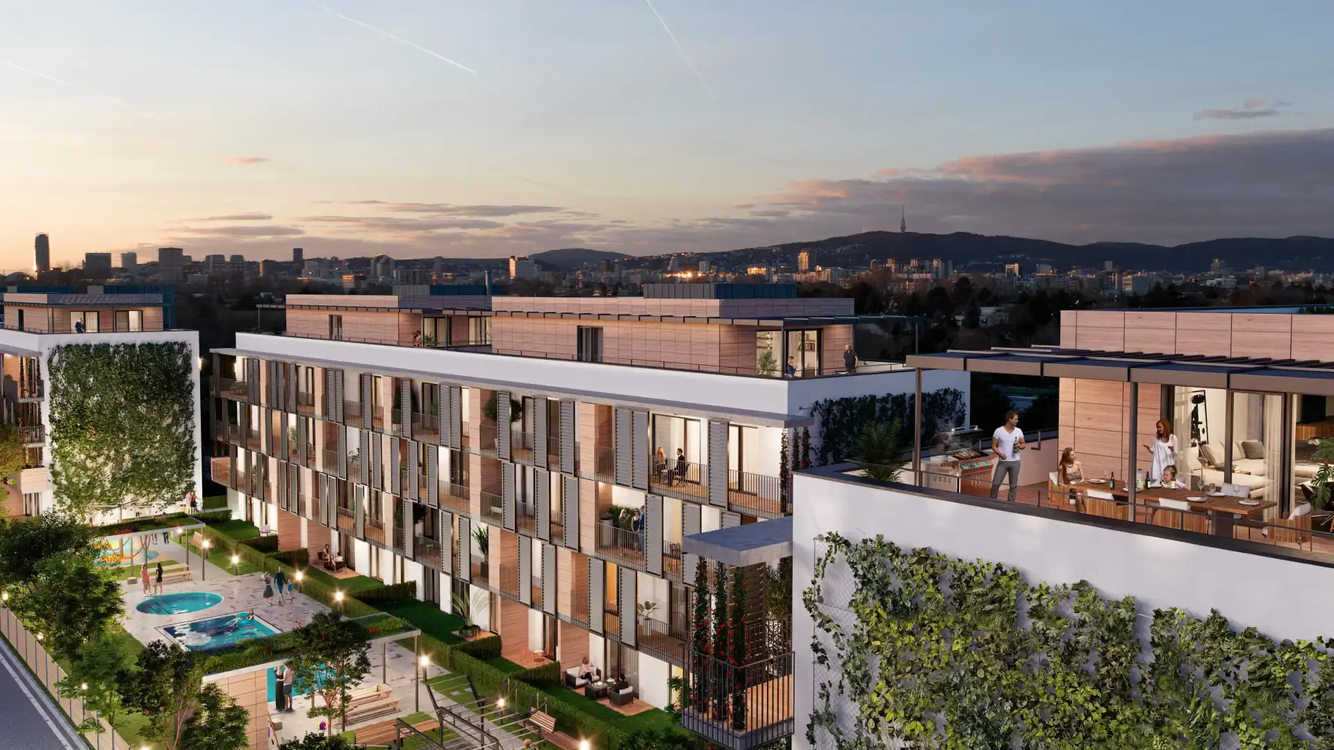 Rezidenčný komplex Laurin Dvor v Bratislave – Podunajské Biskupice, nové byty na Špaldovej ulici s modernou architektúrou a zeleňou
