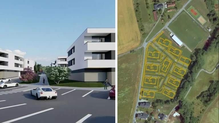 Vizualizácia projektu Bytové domy Stožok