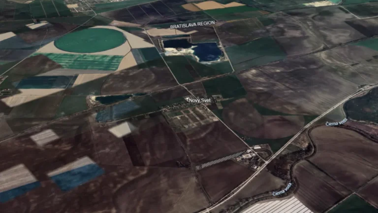 Obytný súbor Nový Svet – Juh, poloha projektu v katastri obce Nový Svet