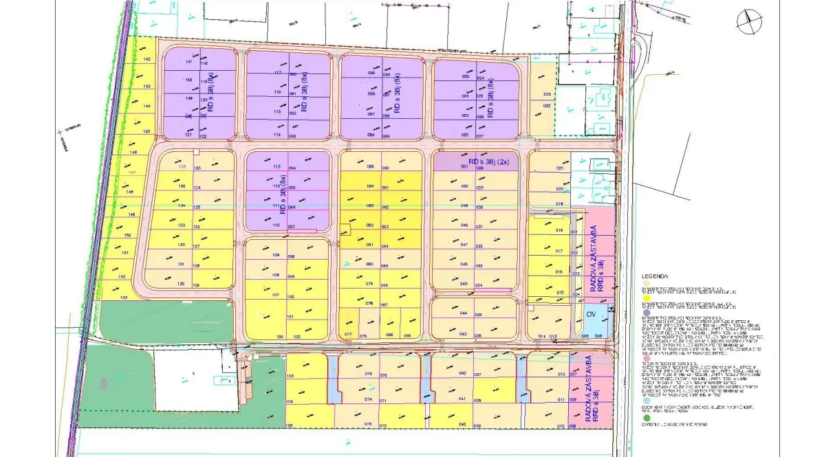 Obytný súbor Nový Svet – Juh, architektonická situácia a rozparcelovanie územia