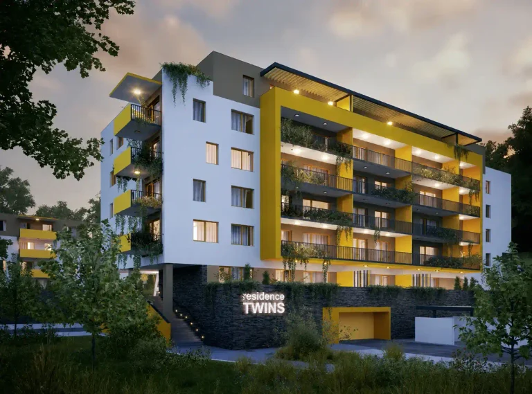 Residence Twins a Manín v Považskej Bystrici – vizualizácia bytových domov s balkónmi