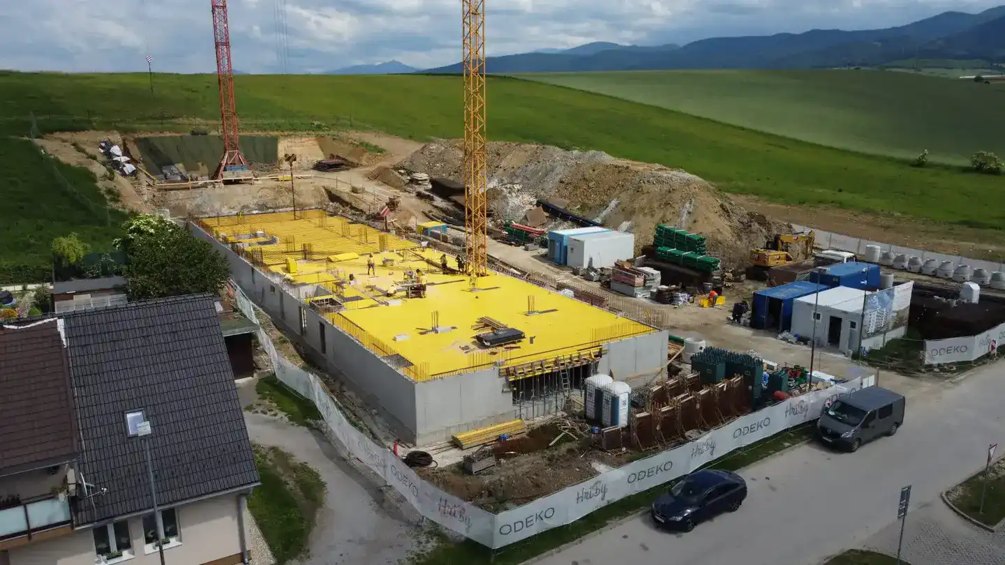výstavba bytového domu na Bystrickej ceste v Ružomberku