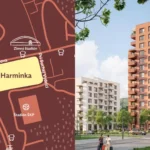 Harminka v Bratislave, mapa polohy a vizualizácia bytových domov